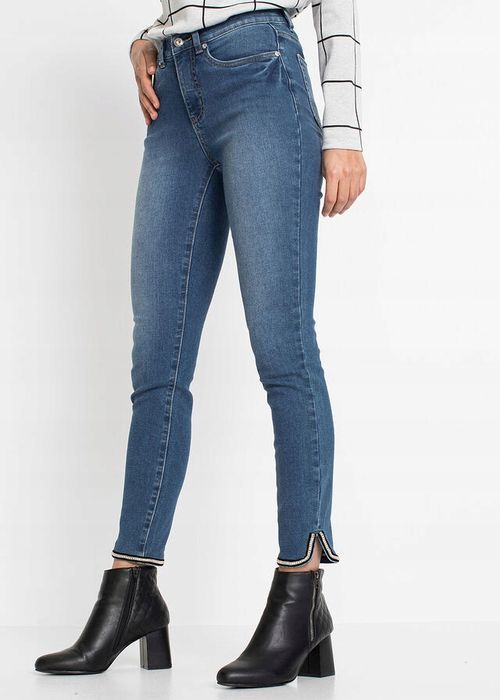B.P.C jeansy damskie ze stretchem niebieskie ^36