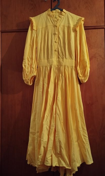 Vestido de cor amarela S