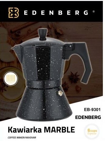 Kawiarka Edenberg Decorate Your Kitchen 150 ml 3 filiżanek