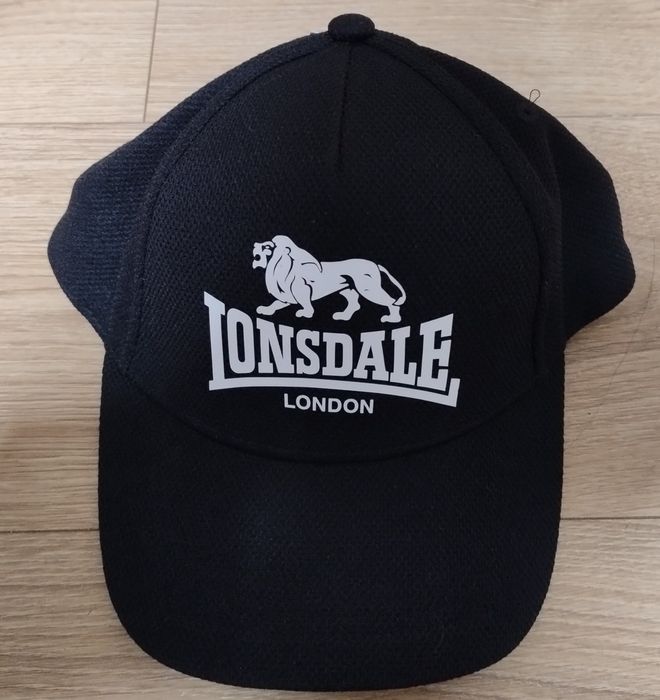 NOWA czapka z daszkiem LONSDALE czarna oryginał
