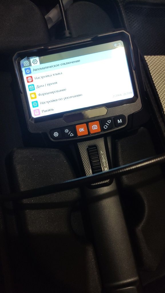 Эндоскоп для Автосервиса с экраном и аккумулятором +SD карта +зарядное