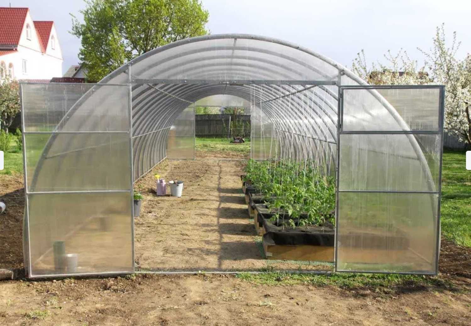 Szklarnia Tunel Ogrodowy 4x4 4x6 4x8 Poliwęglan 4mm / 6mm P.40x20mm
