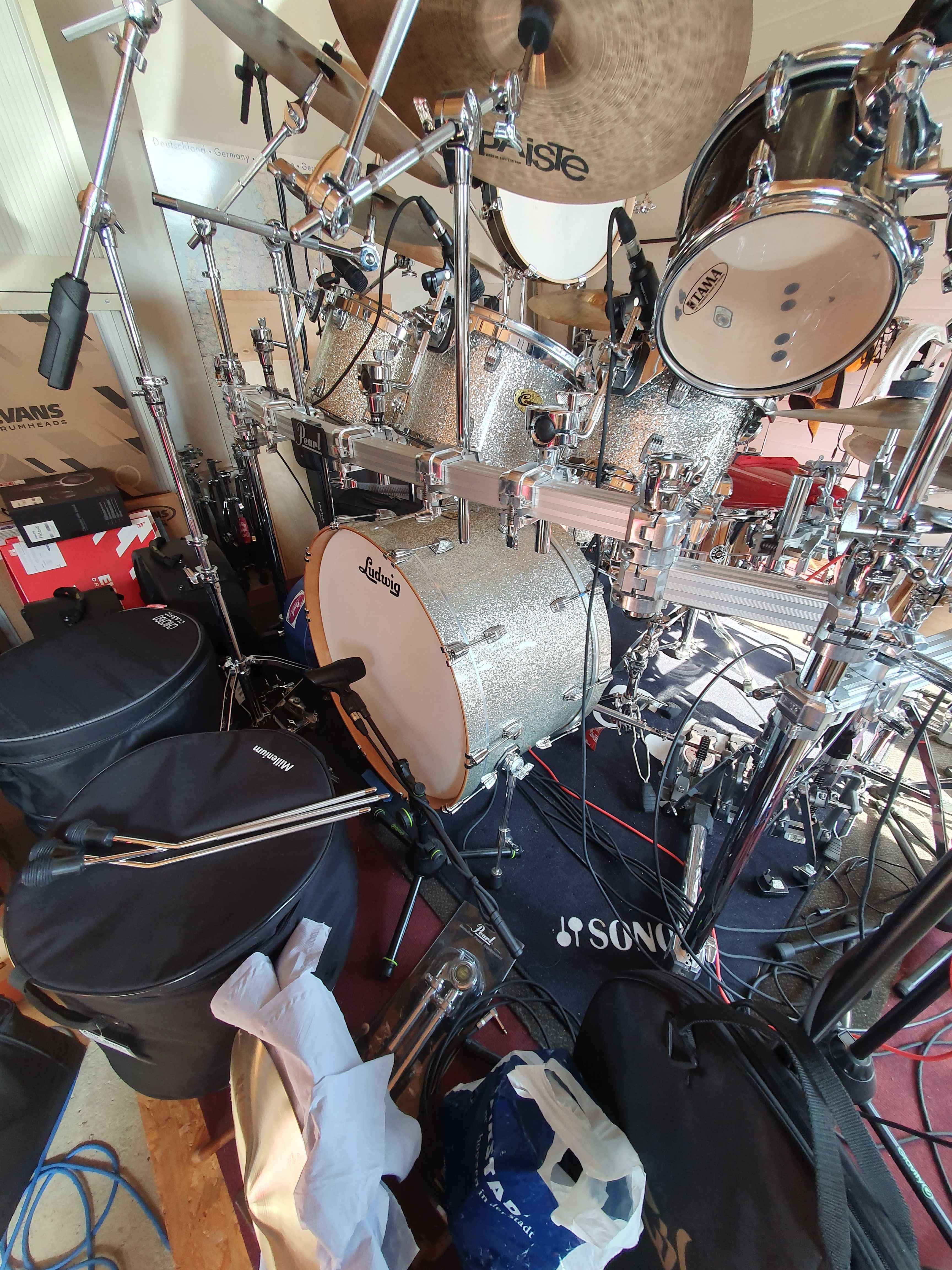 Perkusja Ludwig Centennial Zep Shell Set (Bonham) Maple Silver Sparkl