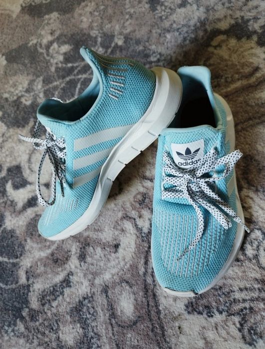 Adidas Mi Swift Run lekkie buty do biegania jasnoniebieskie
