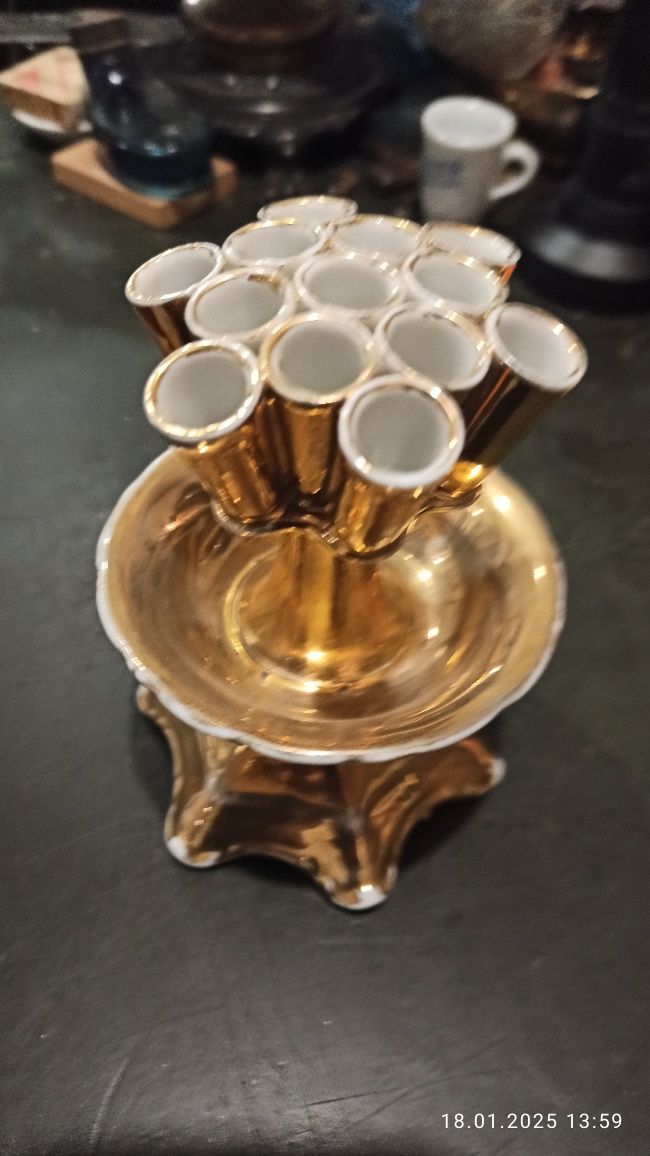 Porcelana Carl Tielsch Alt Wasser Stary Zdrój Cygaretka pojemnik
