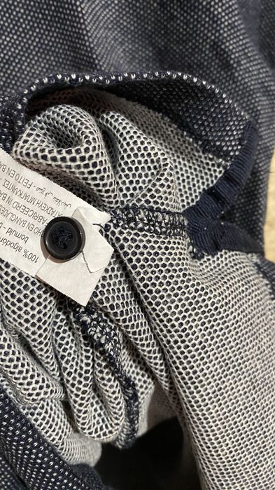 T-shirt ZARA M Polo męski granatowy bawełna krótki rękaw