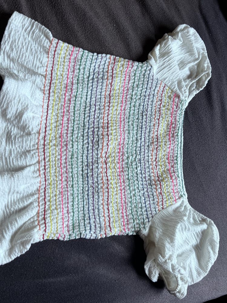 Zara kids bufiaste rekawy bluzeczka 152