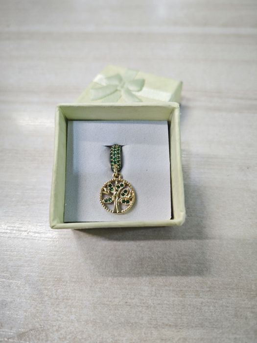 Złoty charms drzewko szczęścia PR585