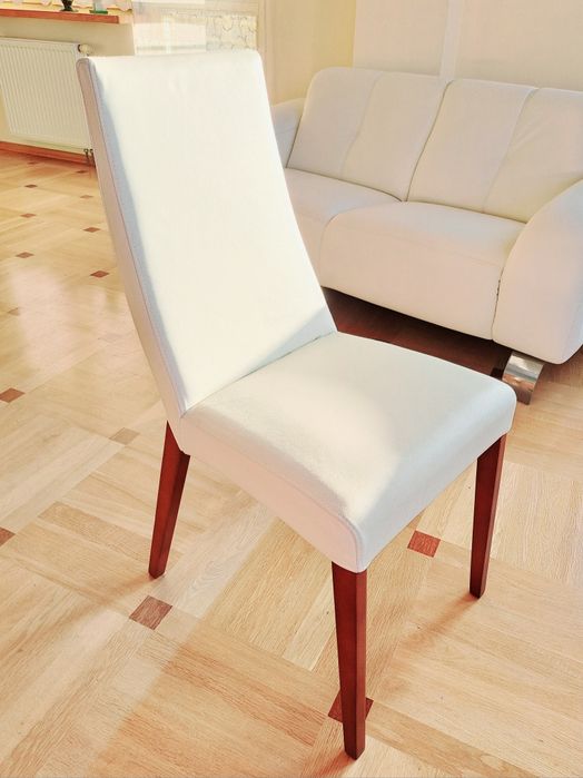 Szklany designerski stół z 4 krzesłami jak NOWY