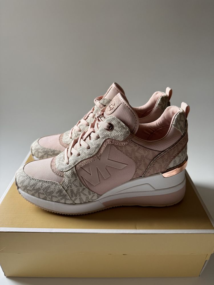 Nowe Sneakersy na koturnie Michael Kors Crista Trainer rozmiar 39