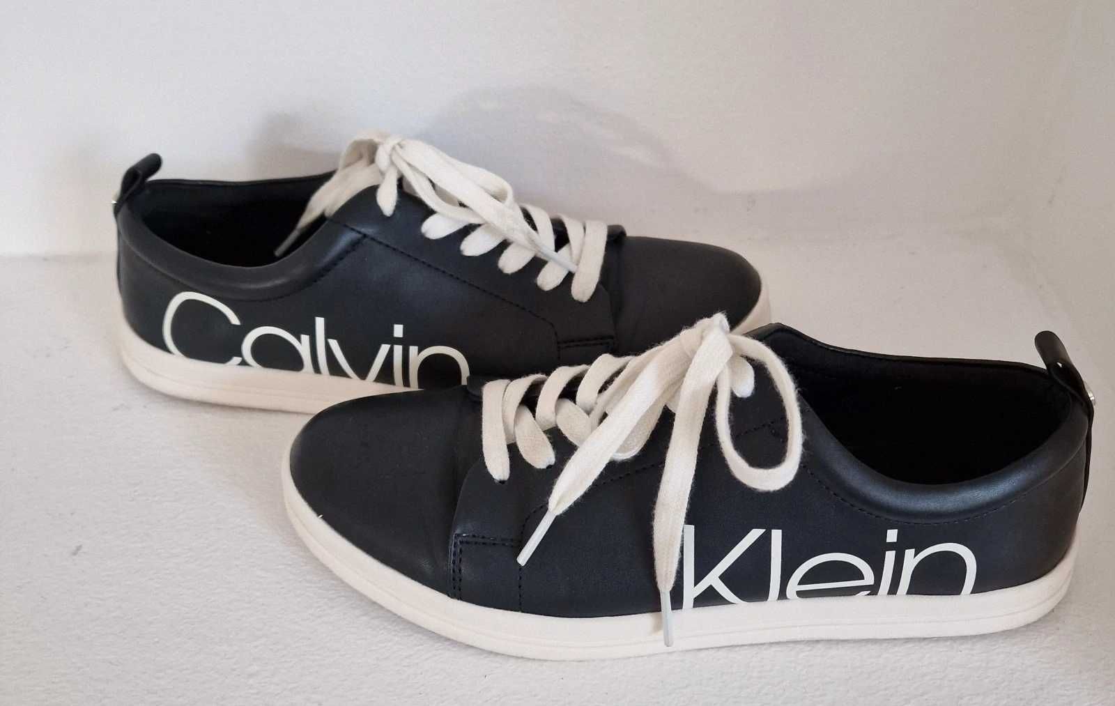Calvin Klein rozm 39 czarne trampki