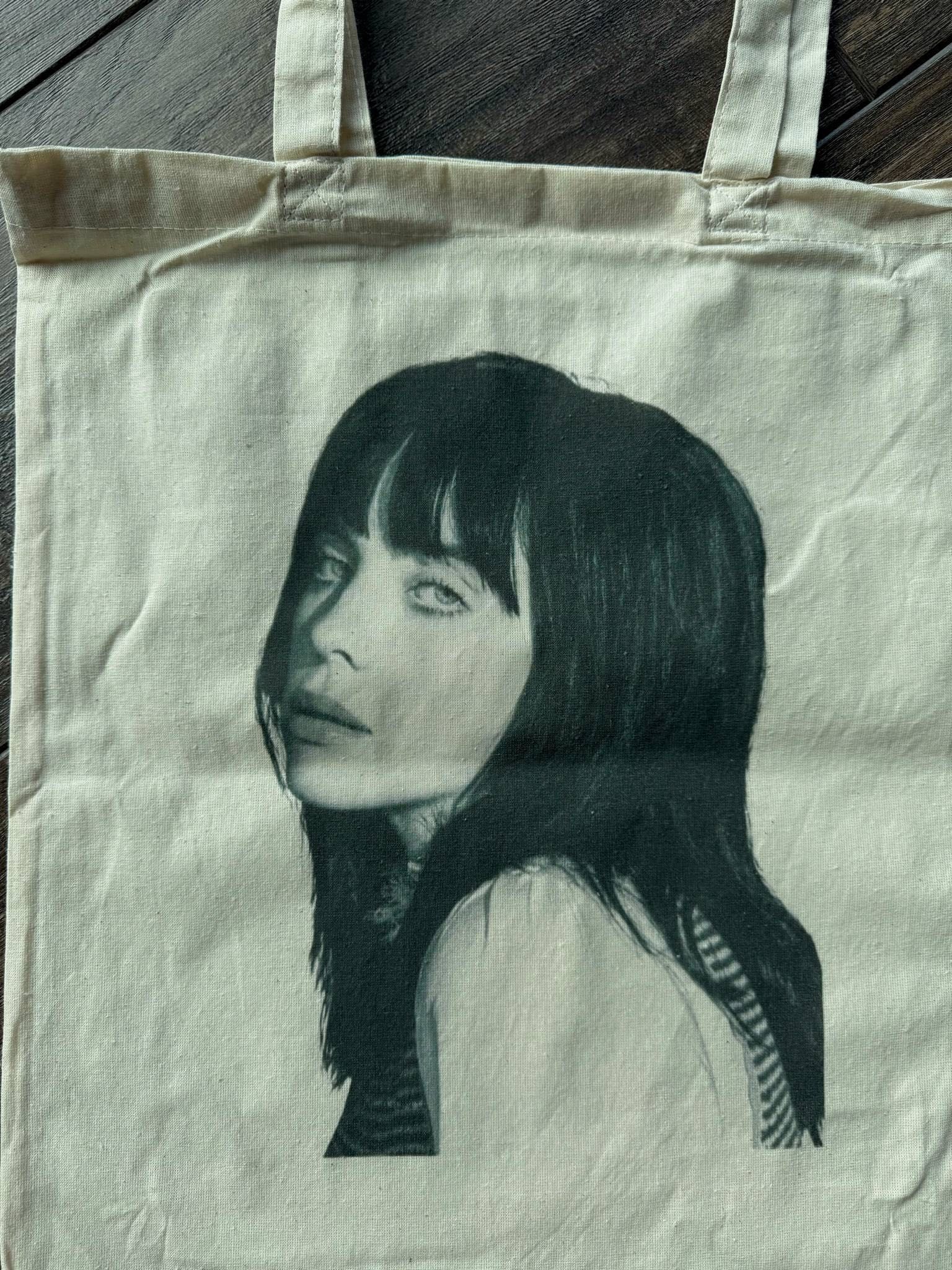 Torba tote bag beige billie eilish cotton bawełna bawełniana