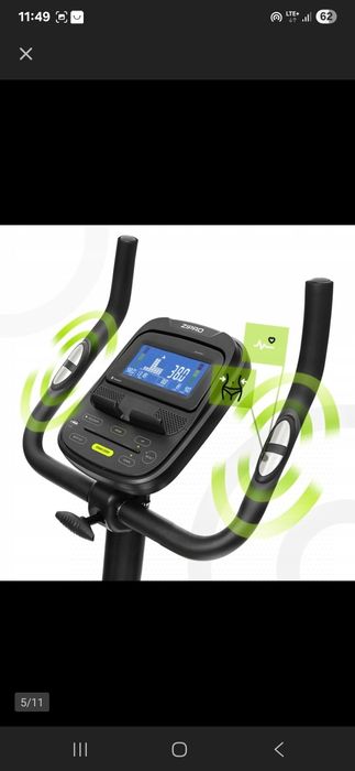 Rower Stacjonarny ZIPRO FLAME Treningowy Magnetyczny iConsole + Kinoma