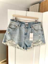 Modne krótkie spodenki ZARA 46 3XL lato wakacje szorty jeansowe
