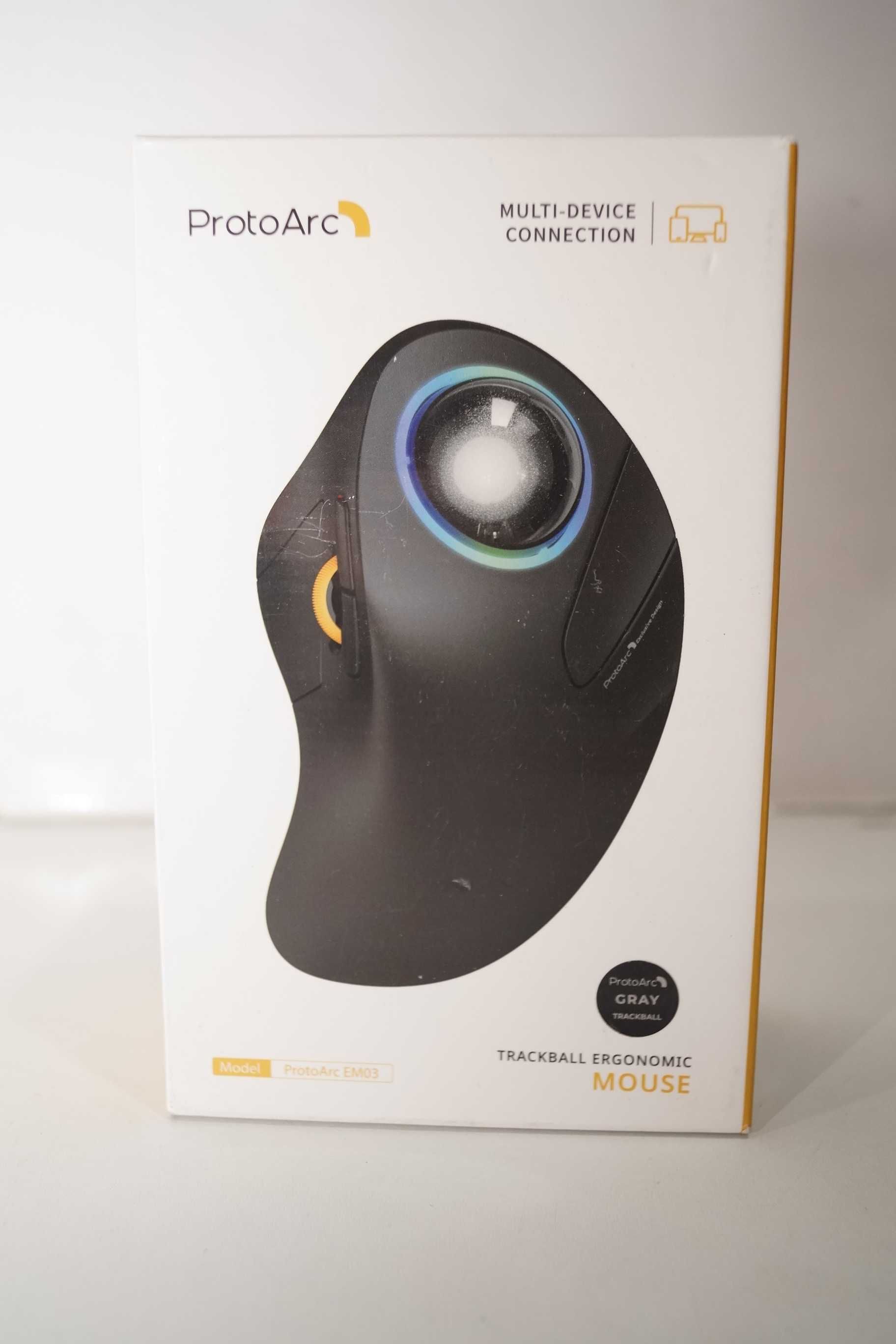 ProtoArc EM03 Bezprzewodowa mysz Trackball Bluetooth