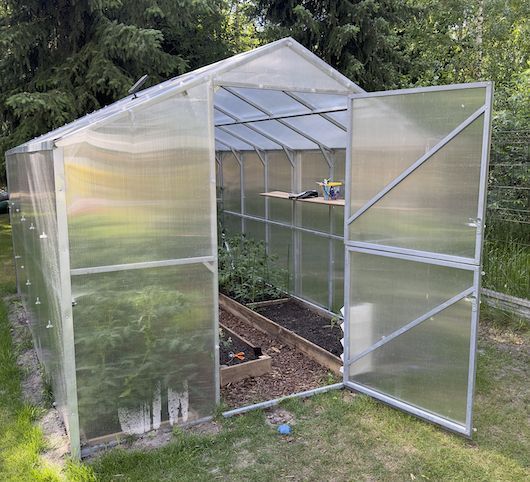 Szklarnia z poliwęglanu DOMEK 2,5x4-12m profile 25x25 POLIWĘGLAN 4-6mm