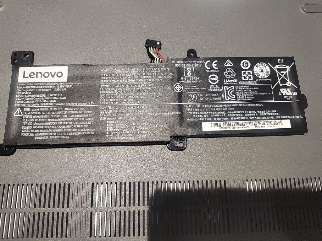 Bateria do laptopa Lenovo