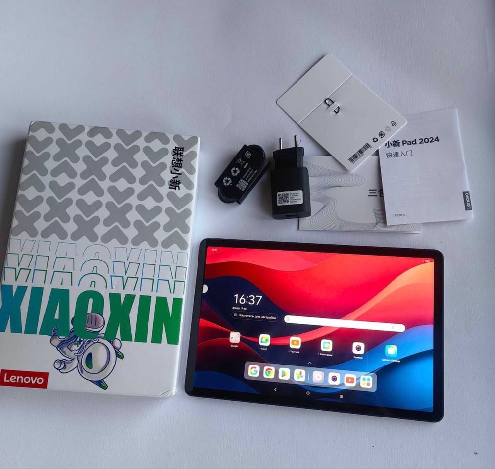 Планшет Lenovo Xiaoxin Pad 2024 8/128Gb Luna Grey! Новий в плівці!