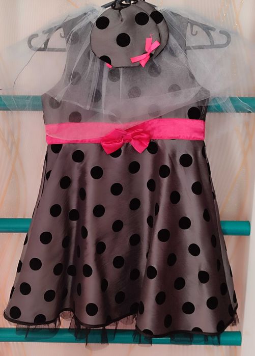 Святковий новорічний костюм мишки для дівчинки 7-8 років, плаття мишки