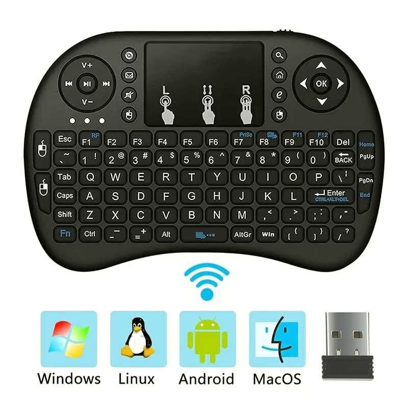 Мини клавиатура беспроводная Mini Keyboard i8 с тачпадом для тв боксов