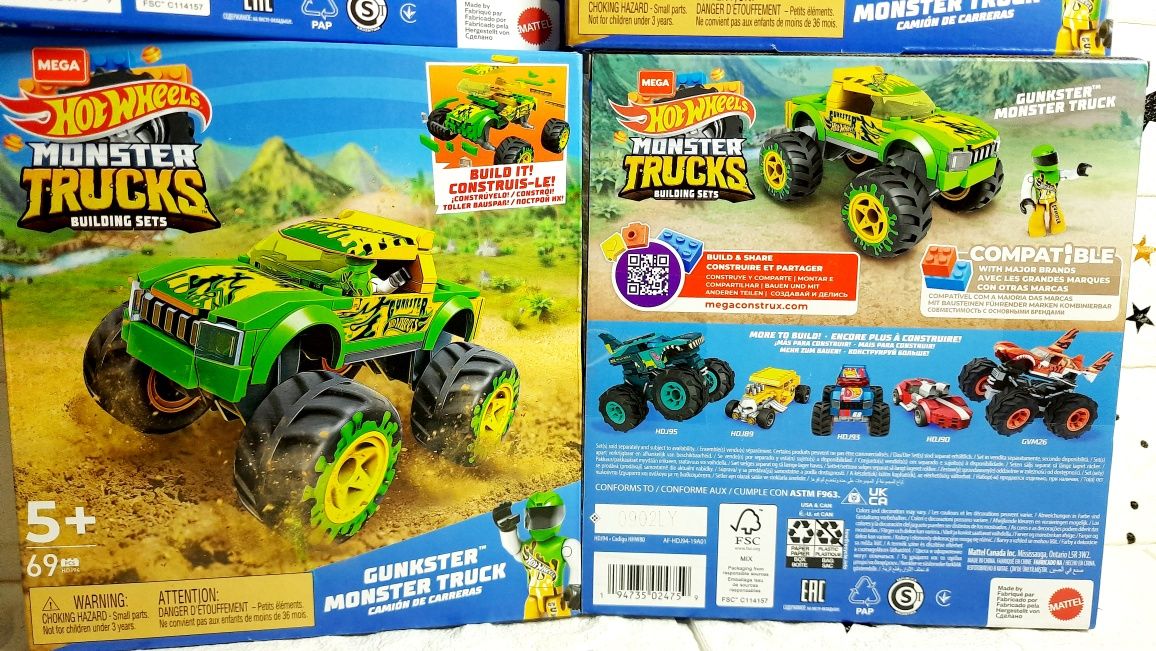 Конструктор Mega Hot Wheels Monster Trucks. Gunkster