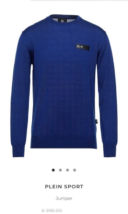 Свитер кофта реглан S Philipp Plein merinos меринос