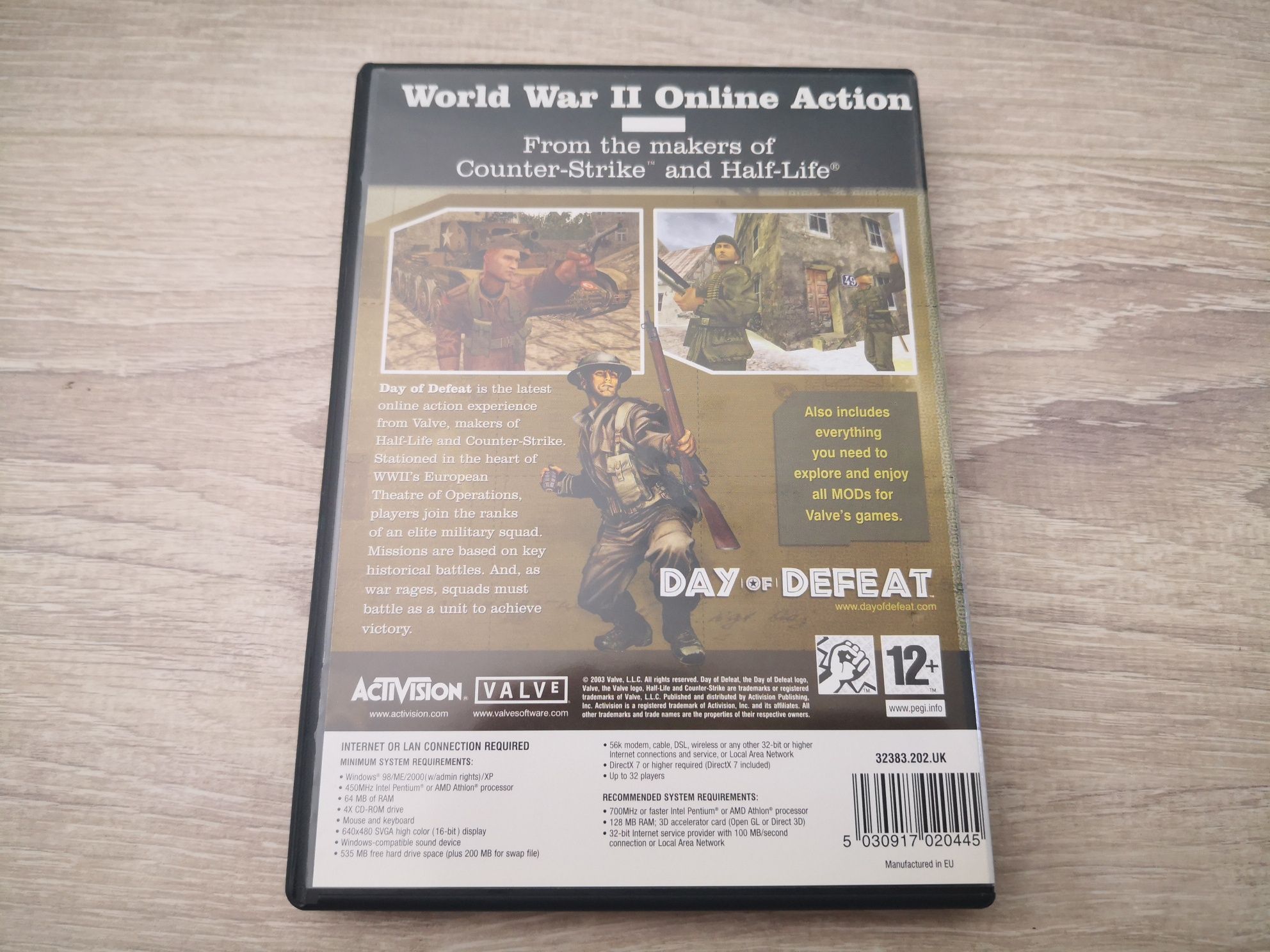 PC CD-ROM gra Day of Defeat : WWII Online action