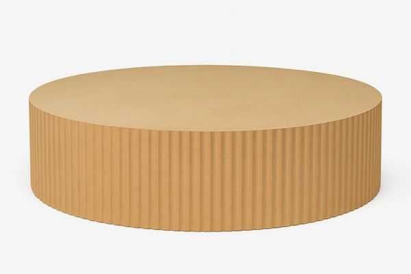 Loventi Ryflowany podest okrągły MDF Dekoracja na Wesele/Komunię