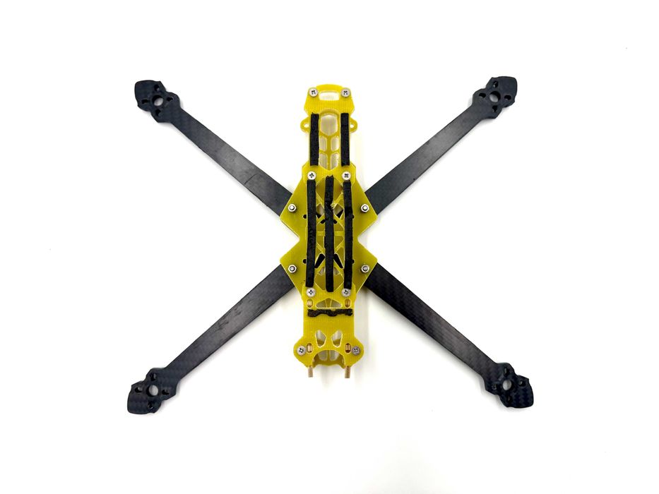 Рама 7" дюймів для дрона тестоліт+карбон fpv