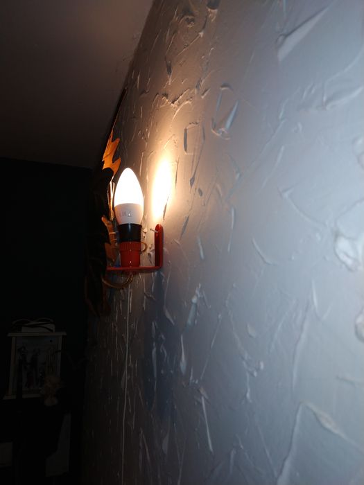 Kinkiet jesienny liść. Rękodzieło.