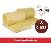 Wełna Mineralna w Rolce-0,033-Mata-15cm-Poddasza-Domy Szkieletowe-Wata