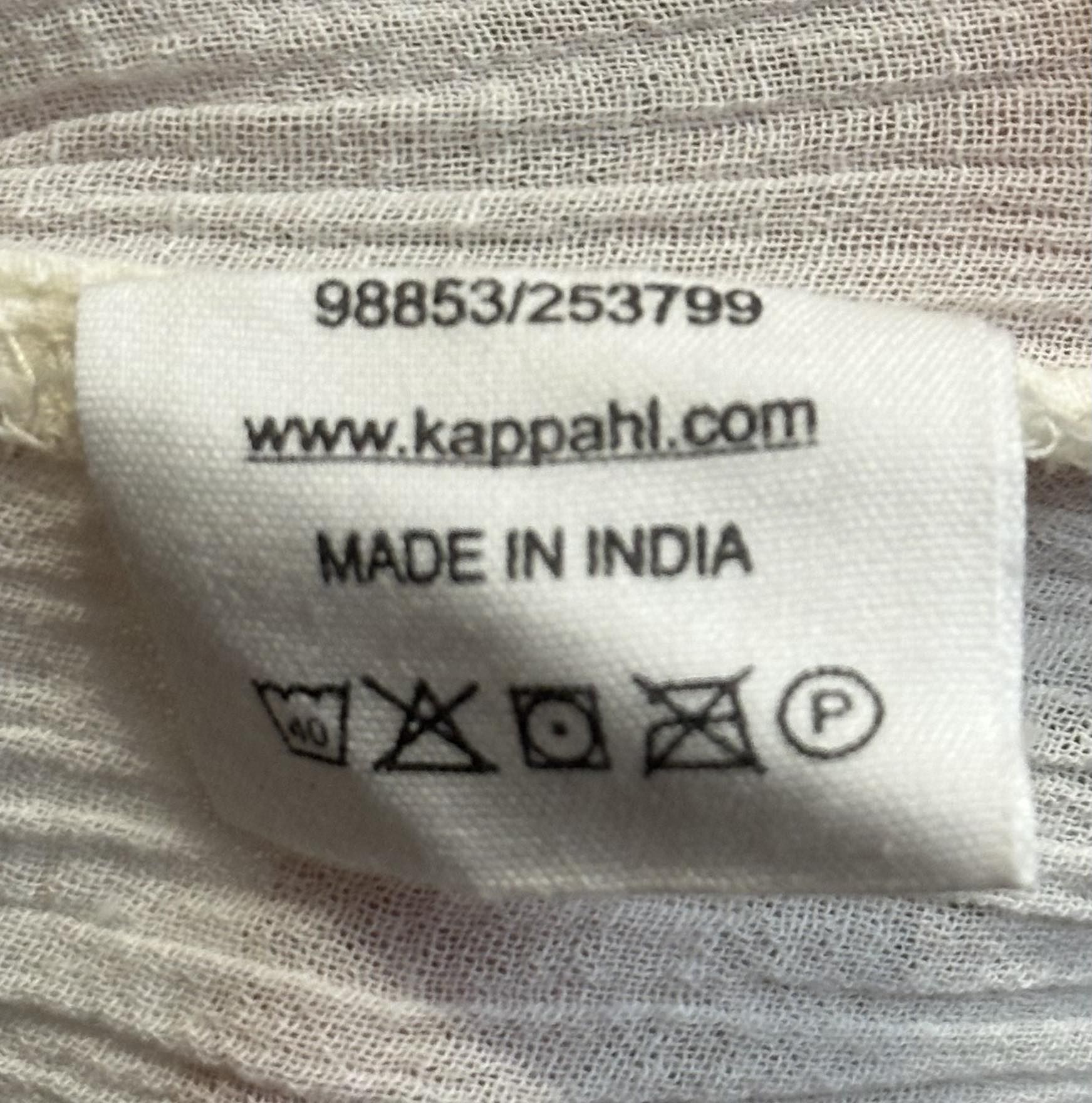 Bluzeczka bawełniana KappAhi r. 36-38 kremowa
