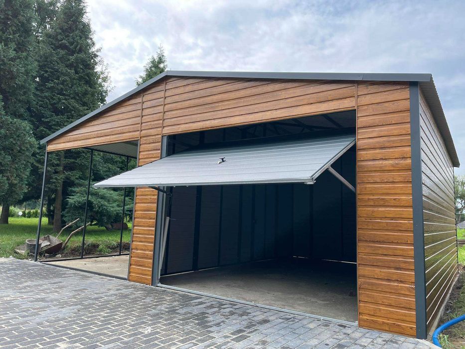 Garaż blaszany, WIATA. WZMOCNIONY PROFILAMI. Producent. Cała Polska