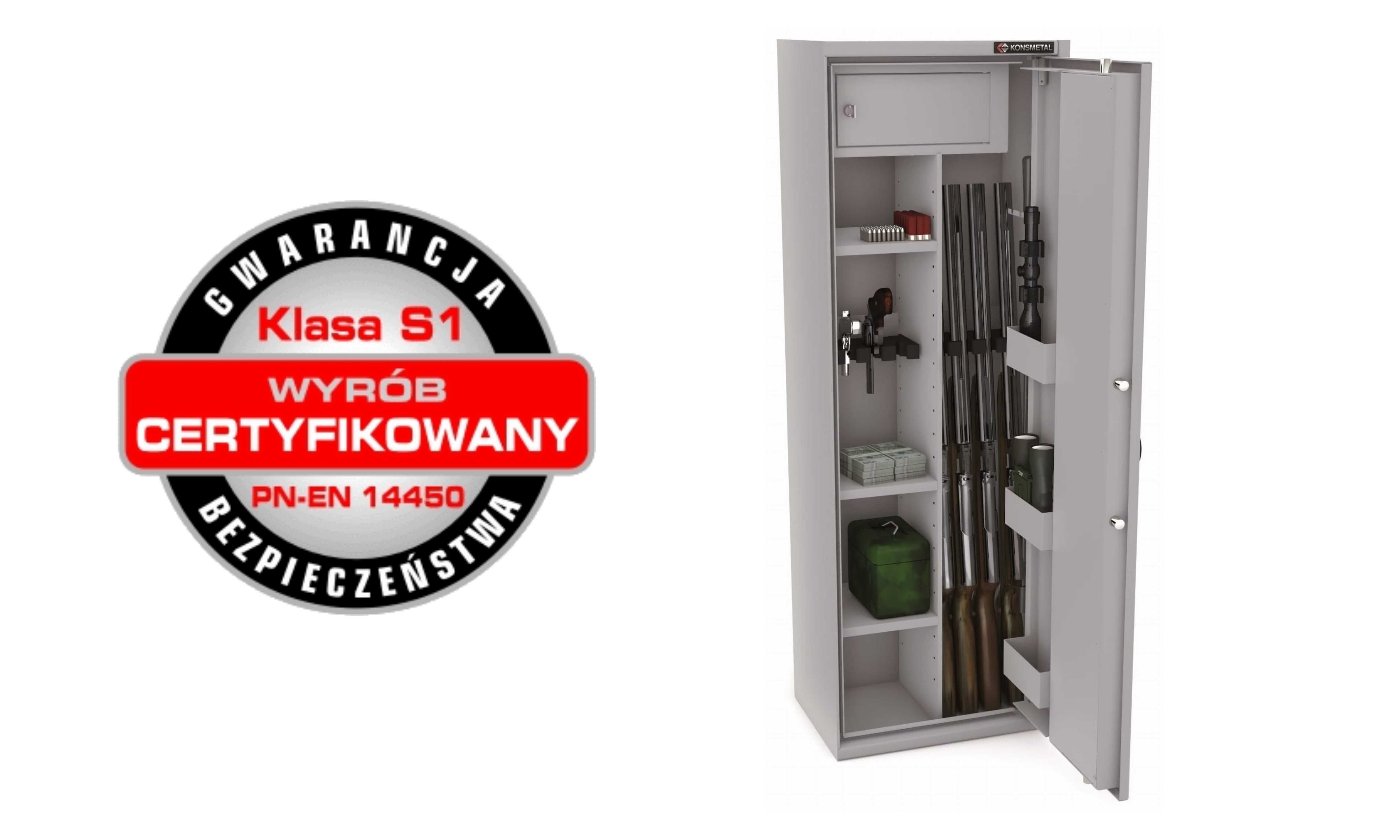 8 luf demontowalne wnętrze szafa na broń sejf S1 zamek elektroniczny