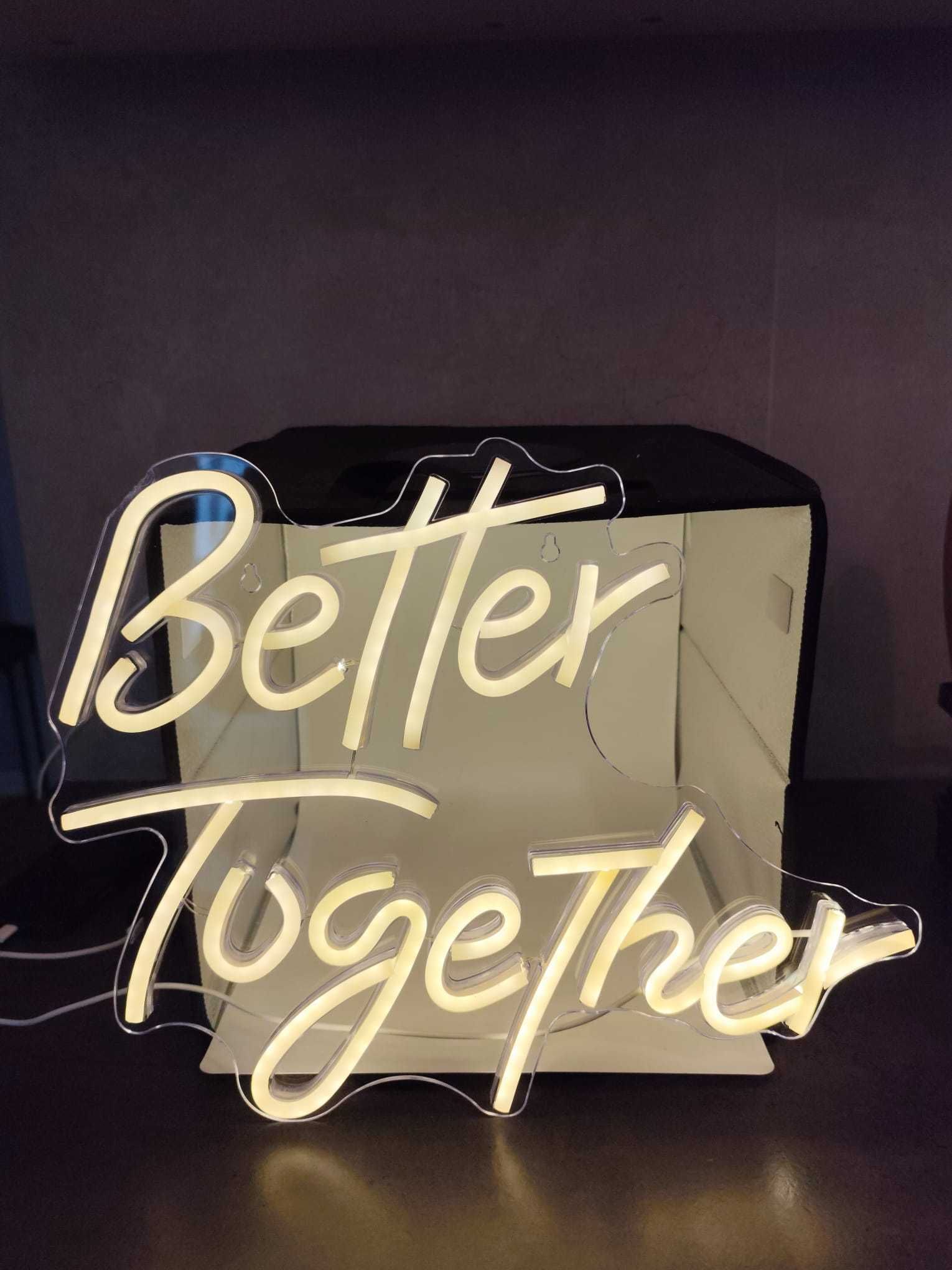 Better Together – Ciepły Biały LED Neon do Dekoracji