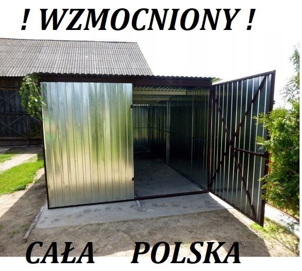 Garaż blaszany 3x5 Garaże blaszane WZMOCNIONE Blaszak CAŁA POLSKA raty