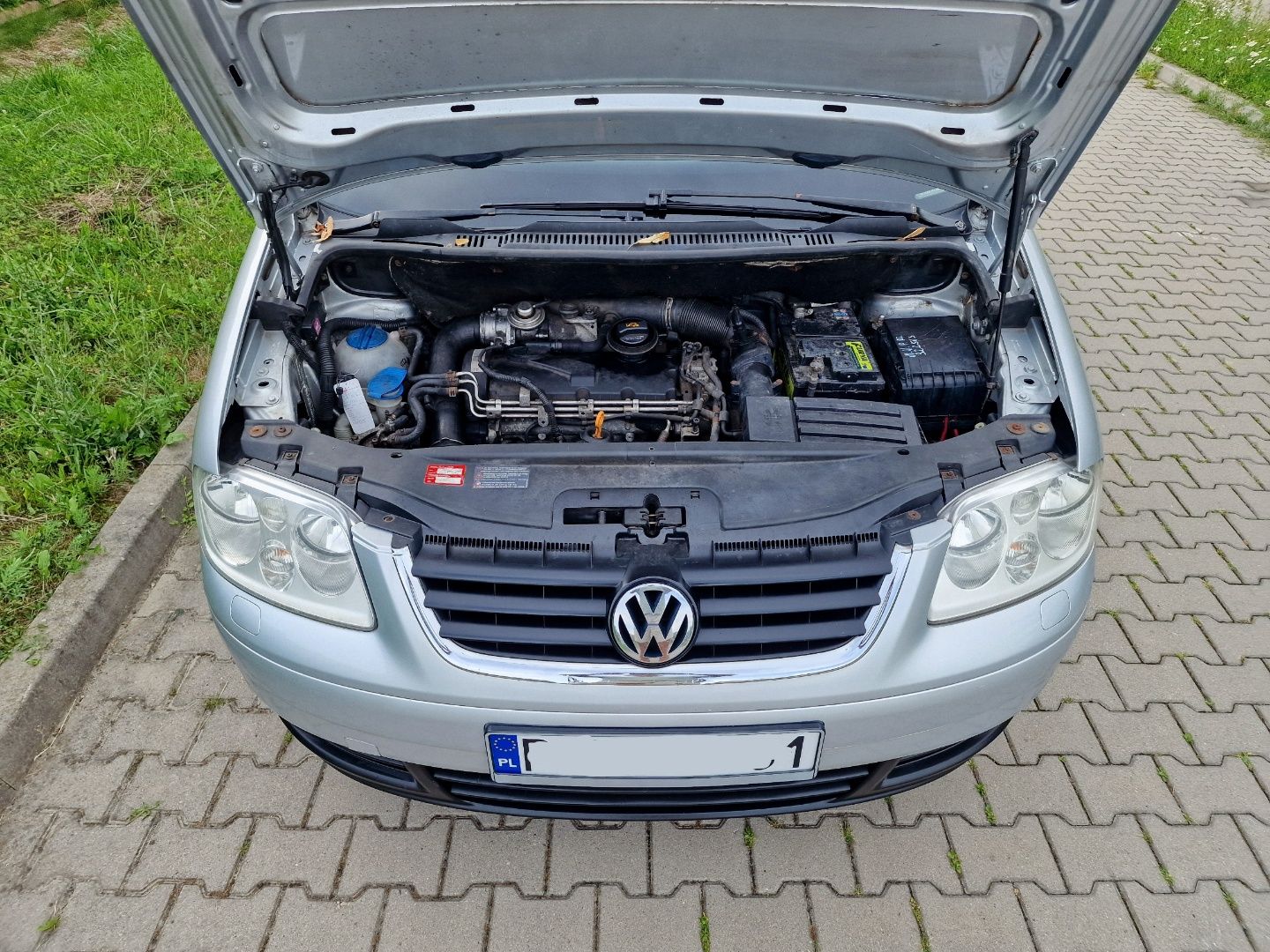VW Touran 1.9TDI 101KM 6 Bieg, 7-osob, Hak, Klima, Nowy Rozrząd i Olej