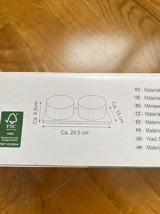 Миски для котов и собак, 2 штуки, керамика + подставка