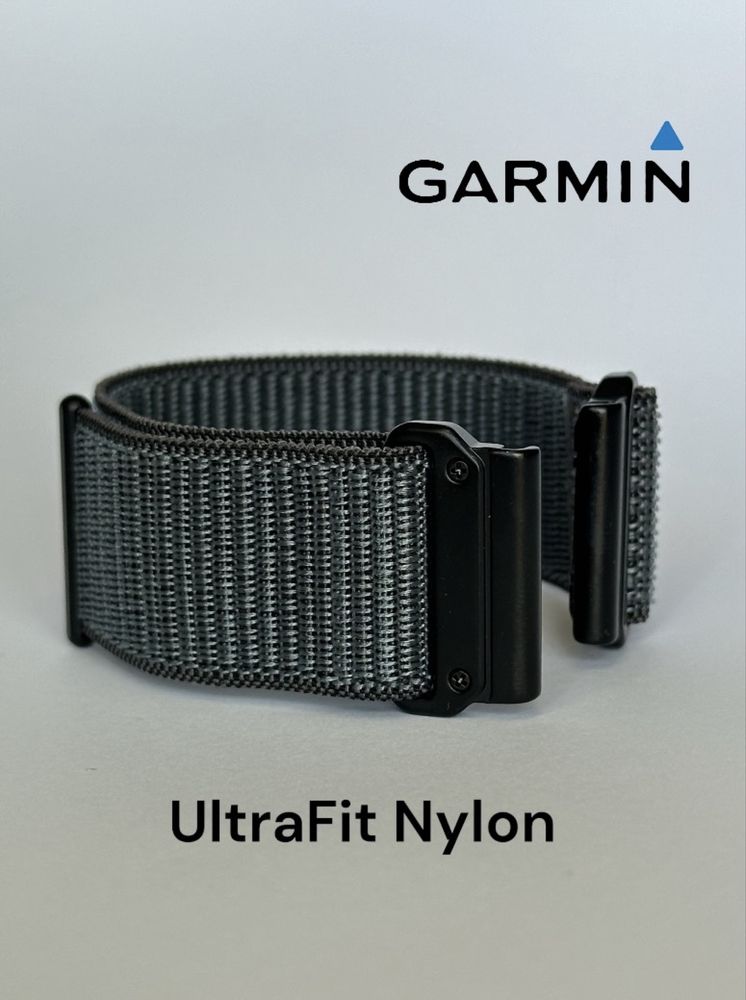Нейлоновий ремінець на липучці QuilFit для Garmin 22, 26 mm