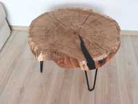 Stolik kawowy -plaster drewniany, styl loft