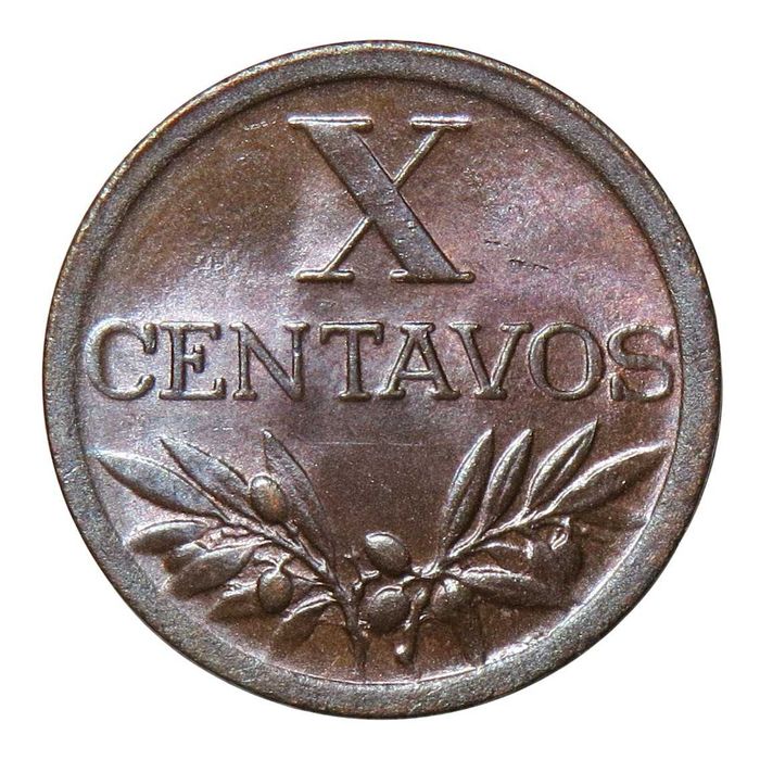 Portugal - X Centavos 1950 . Quase Soberba