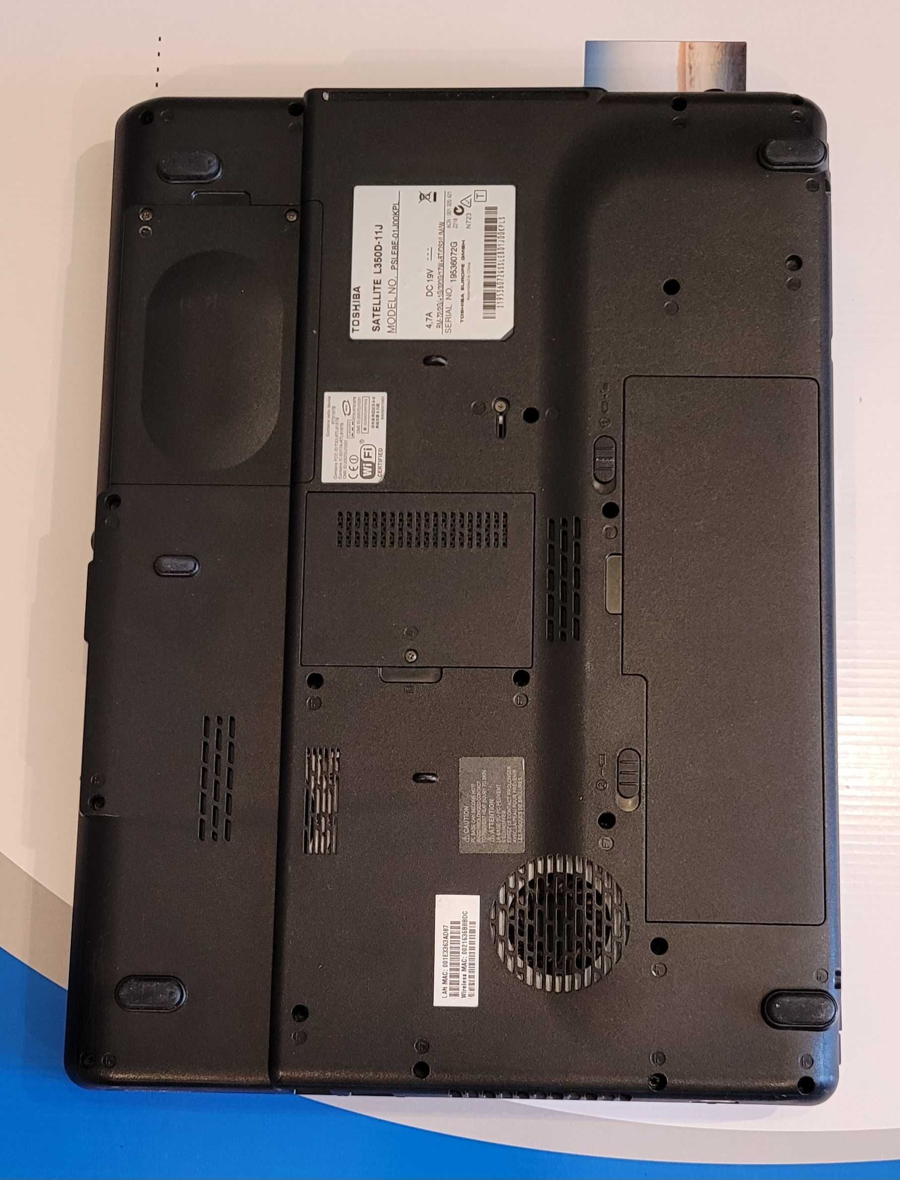 Laptop Notebook Toshiba Satellite L350D komputer win10