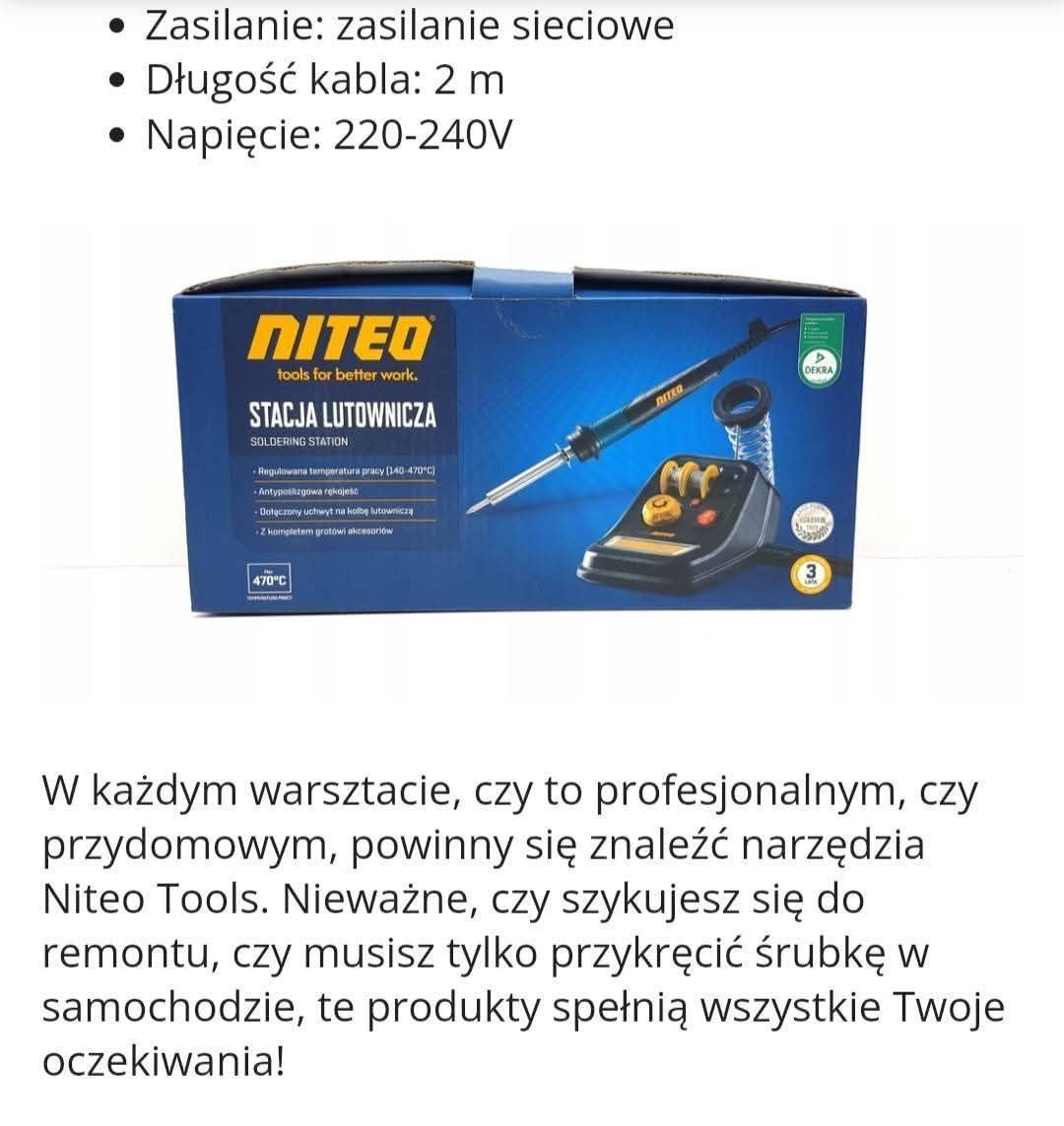 Lutownica Niteo Nowa