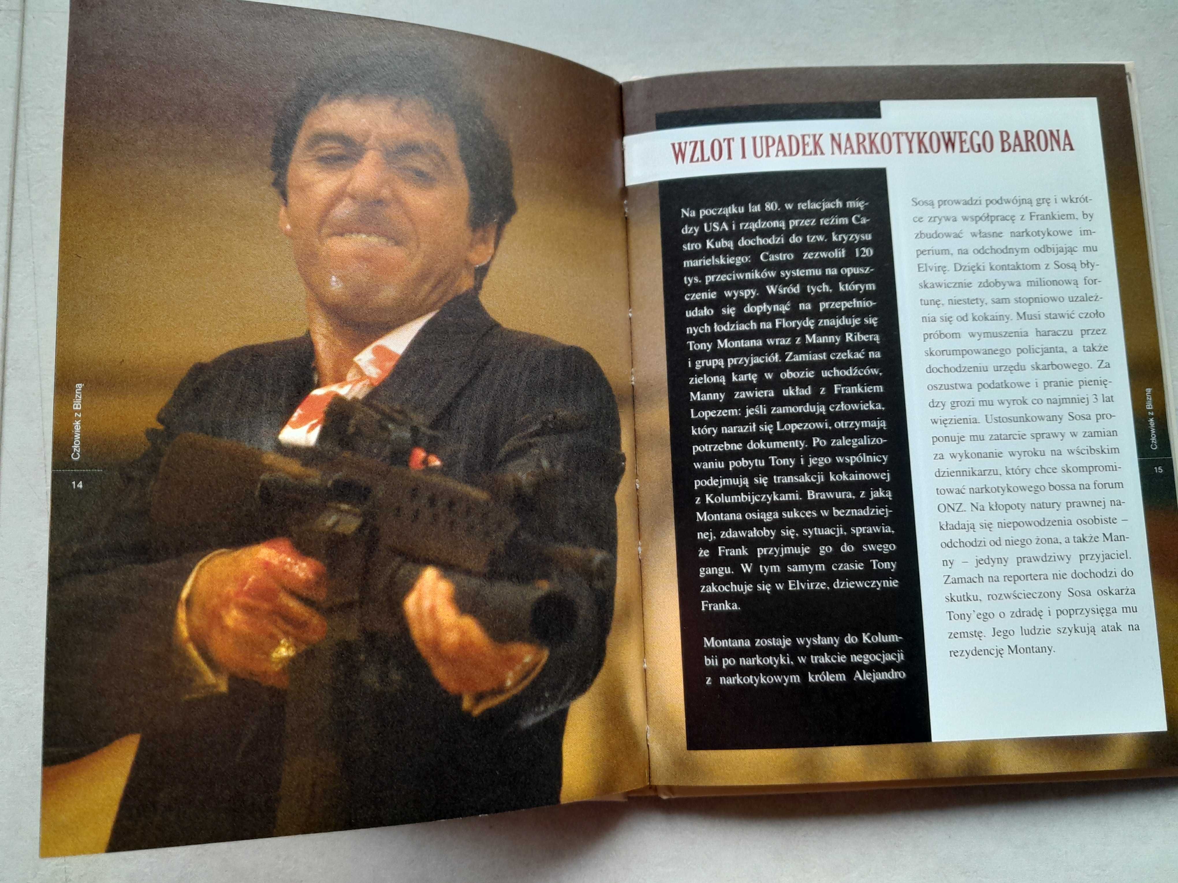 Film Człowiek z blizną Scarface Al Pacino płyta DVD z książką używana
