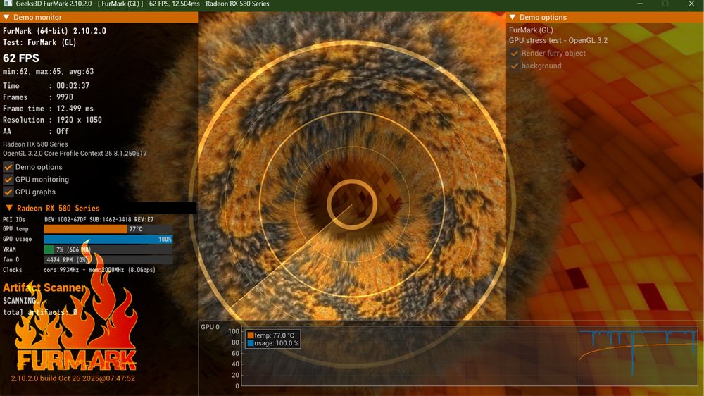 Відеокарта rx 580 8GB MSI Armor