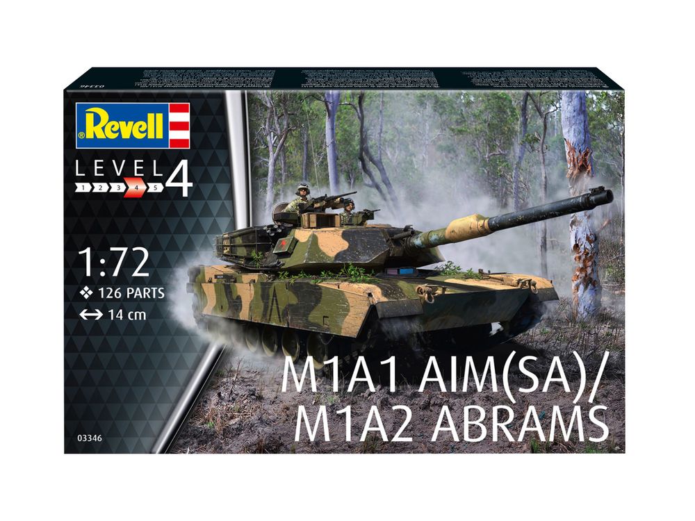 Model do sklejania POJAZD 1/72 Revell 03346 czołg M1A2 ABRAMS