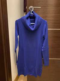 Vestido/ camisola de malha azul