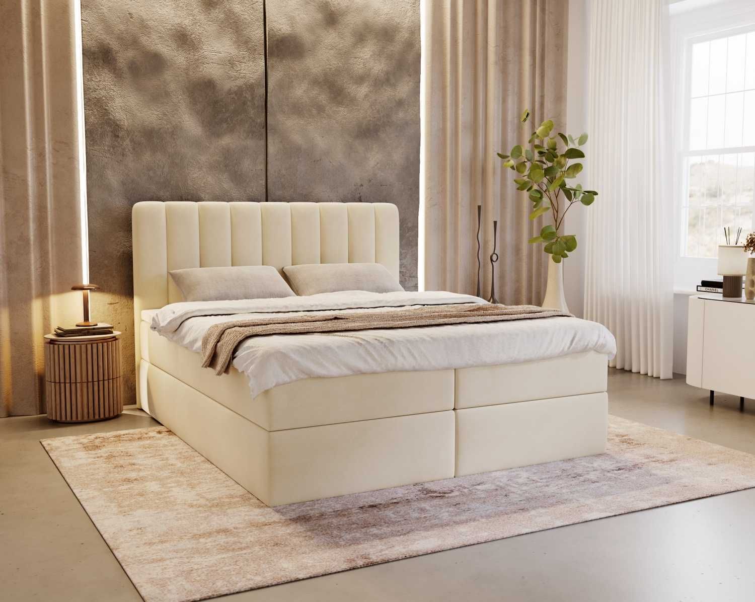 Sypialniane łóżko ARIA z pojemnikiem | 140x200 / 160x200 / 180x200