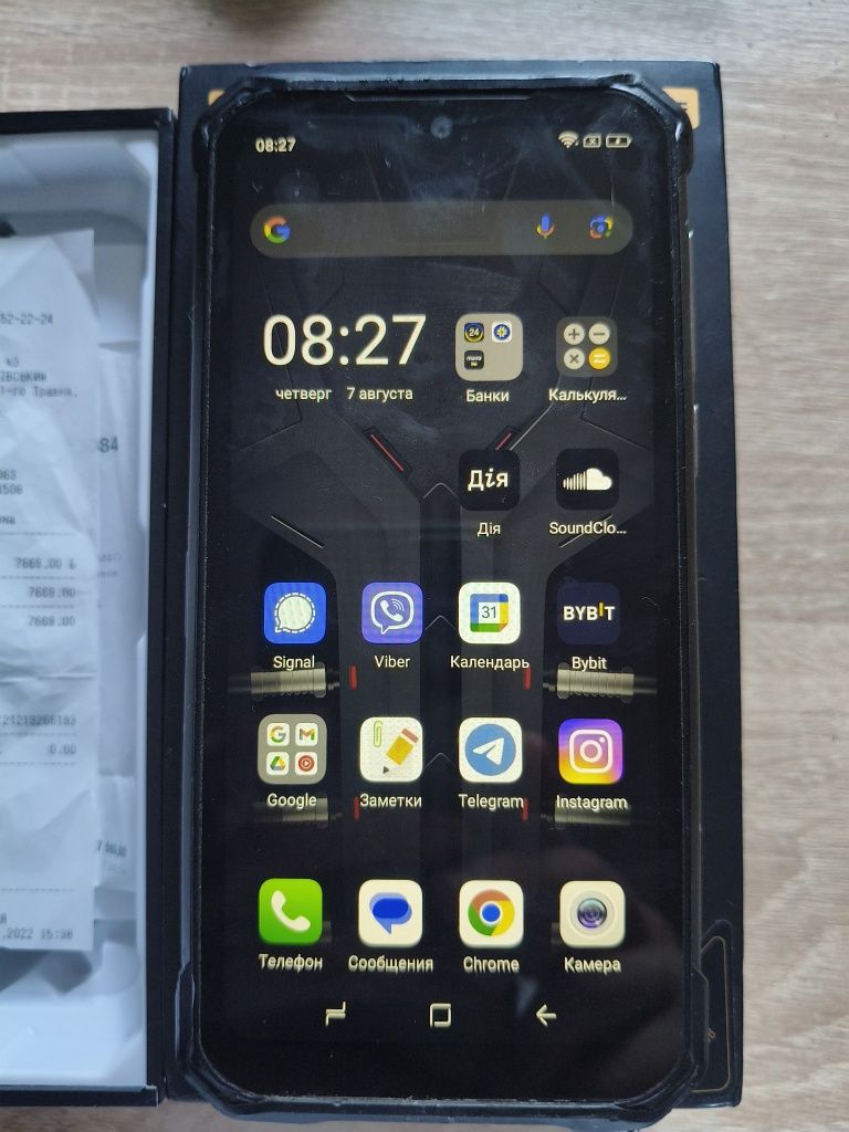 DOOGER S86 6/128gb Б/У 8500 mAh