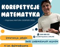 Korepetycje matematyka Poprawa Matury 2025, Matura 25/26